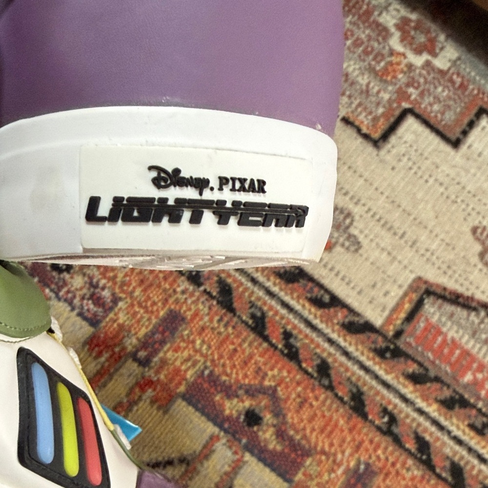 Disney Men’s White, Green & Purple Lightyear Low-Top Sneakers - Picture 7 of 8